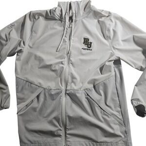 PLU Lutes Jacket Mens Large Gray NCAA Football Under Armour Full Zip Hooded